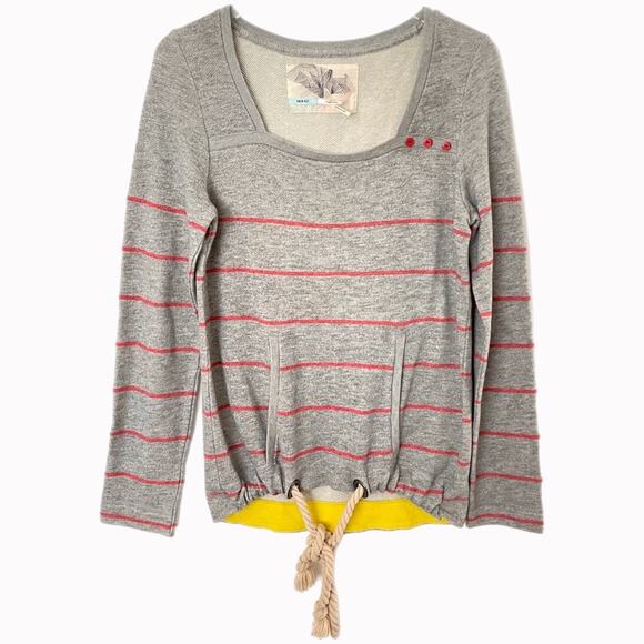 Kimchi Blue Terry Cloth Nautical Sweatshirt Sz S - Picture 1 of 3